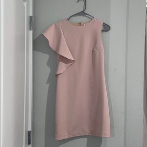 Ruffle sleeves dress